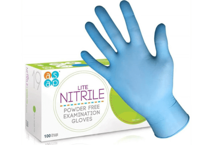 Bao bì của sản phẩm Găng tay phòng sạch Nitrile ASAP (Nguồn ảnh: Sưu tầm)