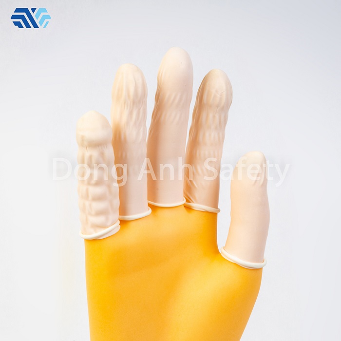 Bao ngón cao su để bảo vệ đầu ngón tay khỏi tác động của vật nhọn trong quá trình lao động