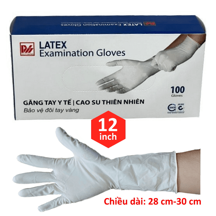 Găng tay y tế loại dài Duy Hàng 30cm là sản phẩm được ưa chuộng nhờ ưu điểm co dãn tối ưu (Nguồn ảnh: Sưu tầm)
