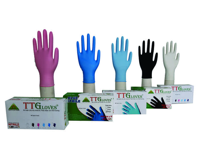 Găng tay y tế TTGloves có nhiều phân loại màu sắc và kích thước nhằm đáp ứng nhu cầu đa dạng của người dùng (Nguồn ảnh:  Sưu tầm)
