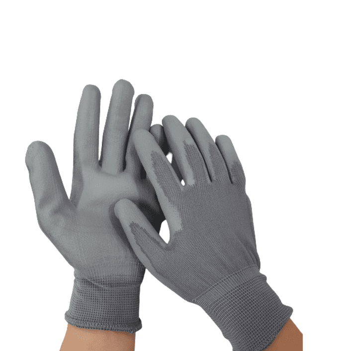 Màu xám của găng tay có khả năng giấu các vết bẩn rất tốt