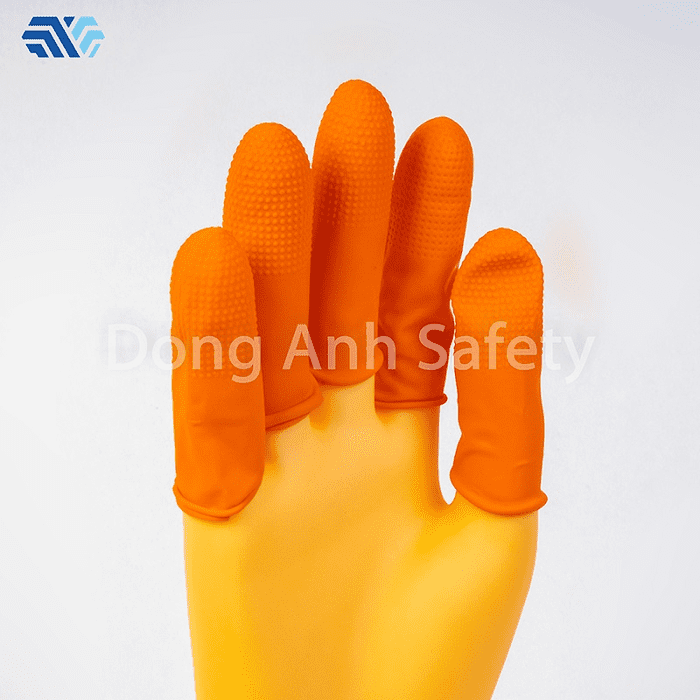 Bao ngón tay cao su cam sần là sản phẩm dày nhất trong các loại bao ngón cao su