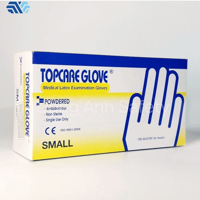 Găng tay Latex Topcare có độ bám dính tốt, phù hợp với các công việc cần chuyển động nhiều