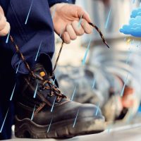 Cách làm khô giày bảo hộ lao động nhanh chóng vào mùa mưa