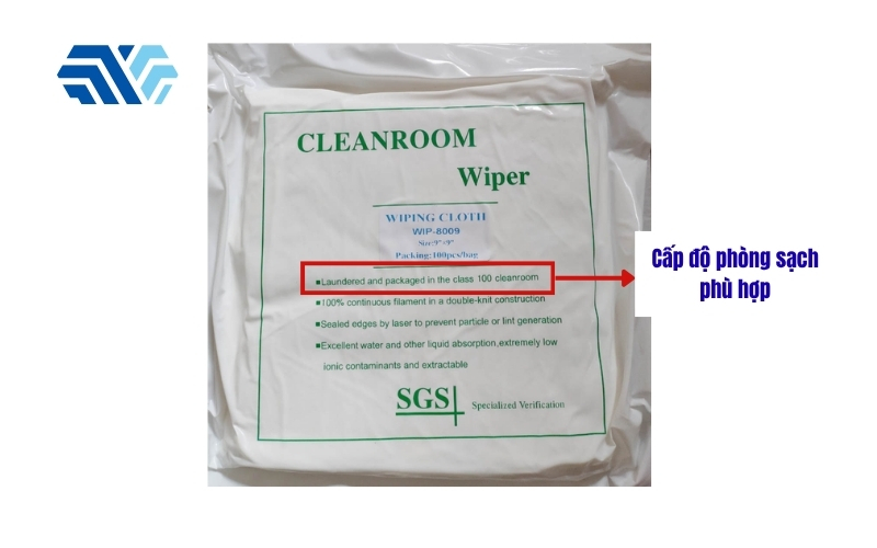 Các thông số kỹ thuật quan trọng trên bao bì khăn lau phòng sạch